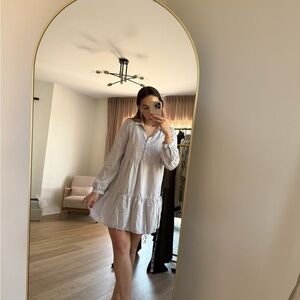 Zara Light Gray shirt Dress